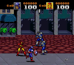 Captain America and the Avengers (Europe) In game screenshot